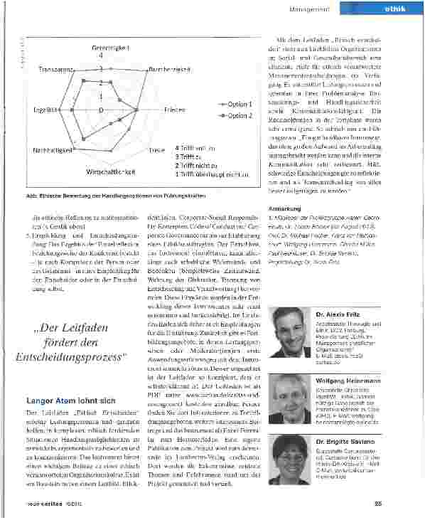 Vorschauseite 4: Ethisch entscheiden heißt die Interessen aller achten