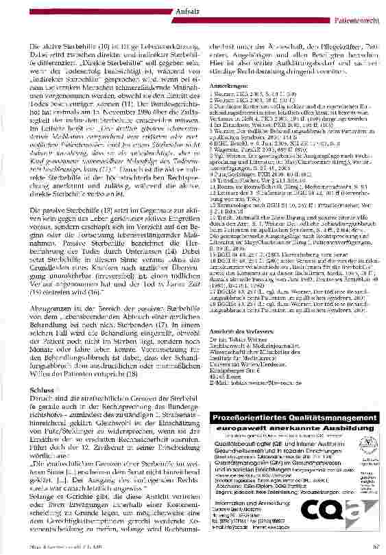 Vorschauseite 3: Rechtssicherheit oder Rechtsunsicherheit - das ist hier die Frage!
