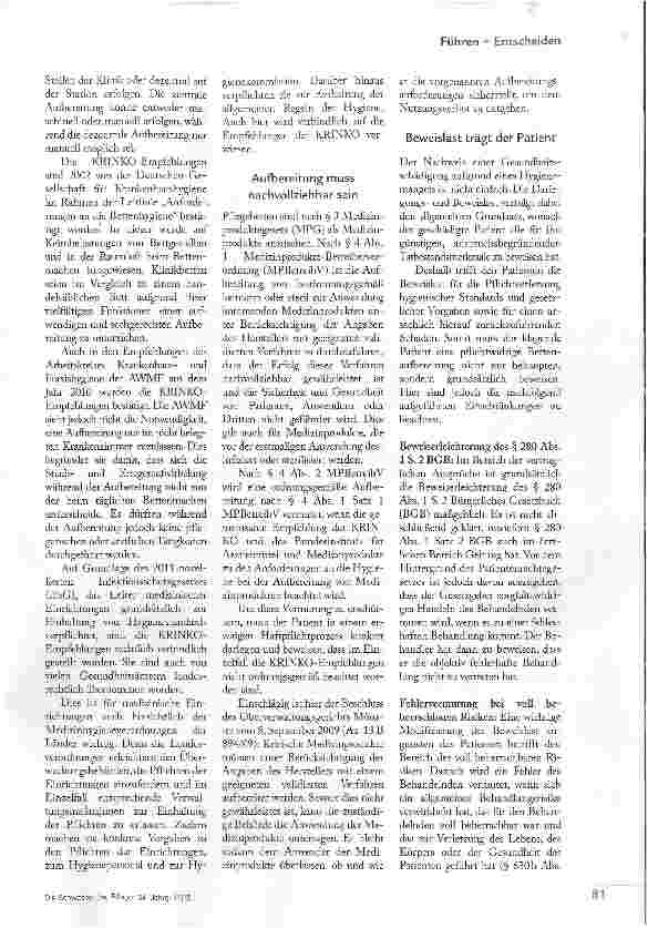 Vorschauseite 2: DAS BETT ALS HYGIENERISIKO