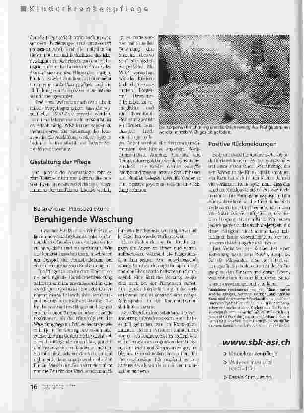 Vorschauseite 3: Wahrnehmungsund entwicklungsfördernde Pflege (WEP)Mit dem Kind im Dialog