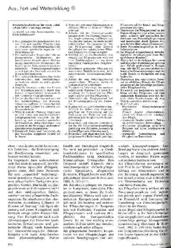 Vorschauseite 3: Pflege und Medizin - Emanzipation und Kooperation Eine ergänzende Stellungnahme