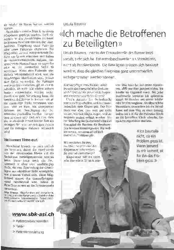 Vorschauseite 4: Beschwerden sind so ernst, wie sie empfunden werden