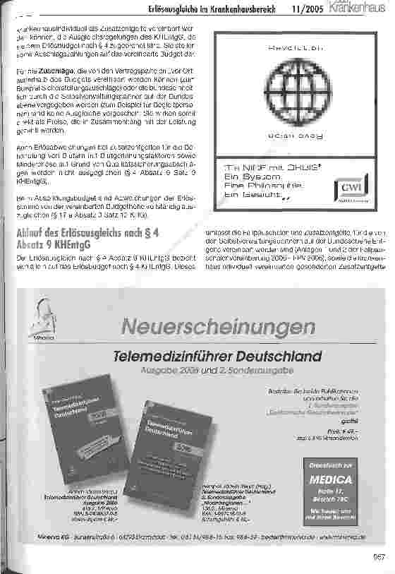 Vorschauseite 3: Erlösausgleiche im Krankenhausbereich: Eine Orientierungshilfe