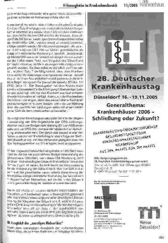 Vorschauseite 5: Erlösausgleiche im Krankenhausbereich: Eine Orientierungshilfe