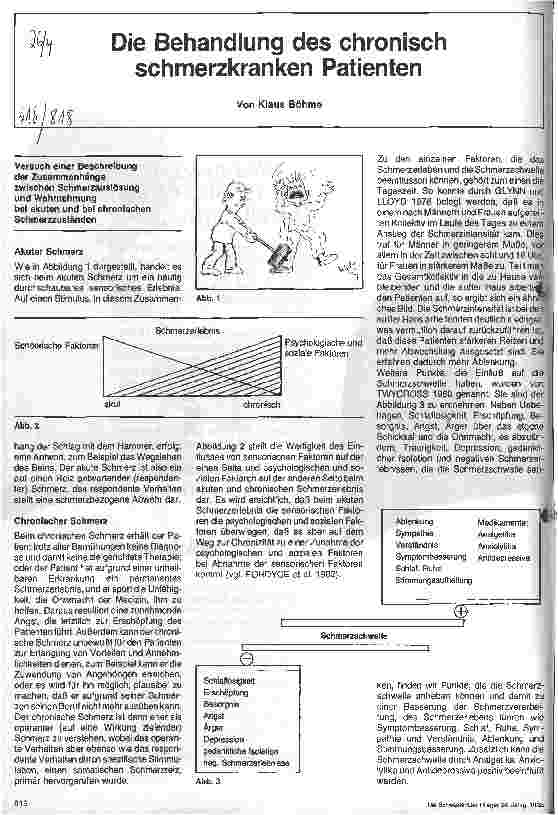 Vorschauseite 2: Die Behandlung des chronisch schmerzkranken Patienten
