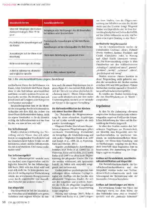 Vorschauseite 2: Der Einfluss eines Vaters mit Querschnittslähmung auf die psychosoziale Entwicklung der Kinder