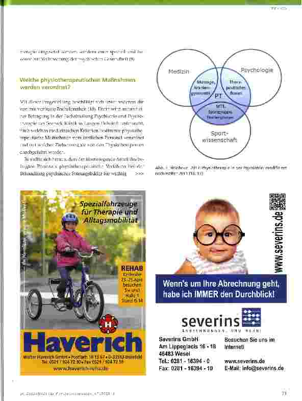 Vorschauseite 4: Physiotherapie in der Psychiatrie