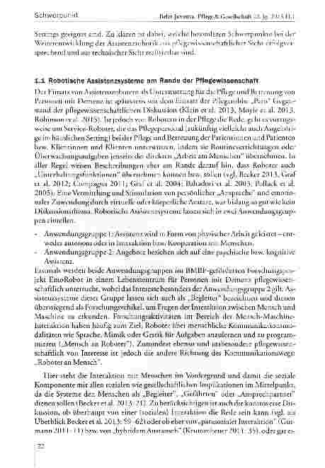 Vorschauseite 3: Personen mit Demenz und robotische Assistenzsysteme
