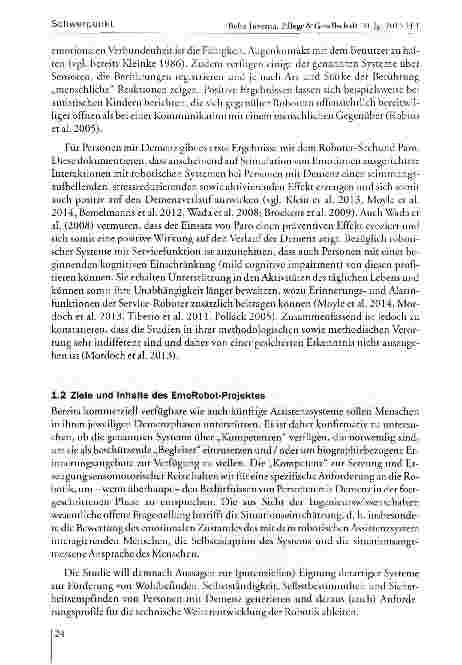 Vorschauseite 5: Personen mit Demenz und robotische Assistenzsysteme