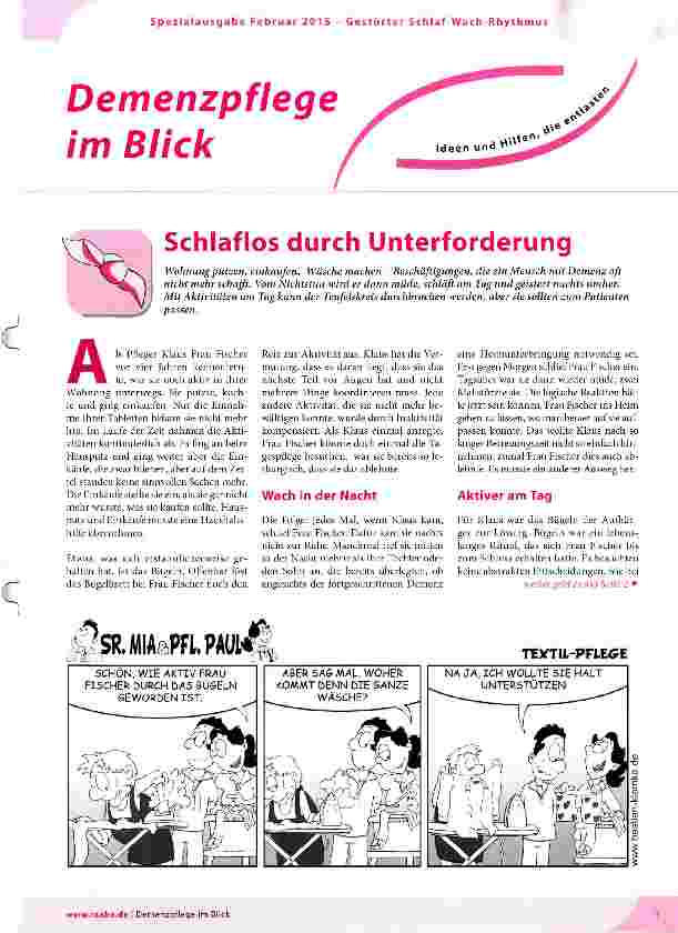 Vorschauseite 1: Schlaflos durch Unterforderung