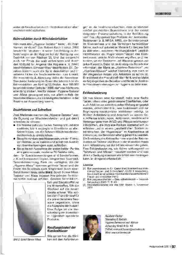 Vorschauseite 2: Hygiene in der medizinischen Dateneingabe