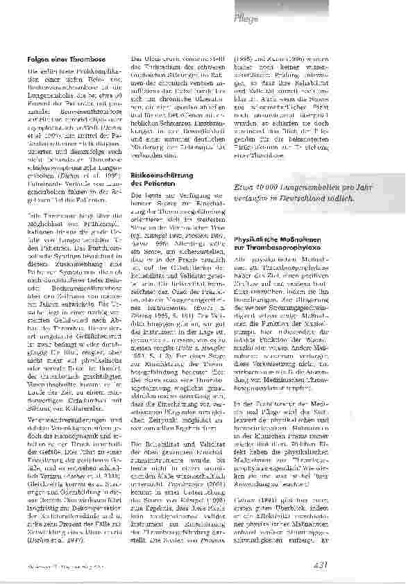 Vorschauseite 3: Thromboseprophylaxe. Den venösen Rückstrom fördern