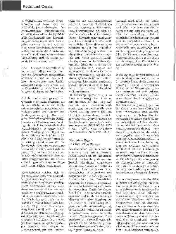 Vorschauseite 2: Mitarbeiter-Fortbildung als ZukunftsinvestitionRückzahlungsvereinbarungen zwischen Arbeitgeber und Angestellten