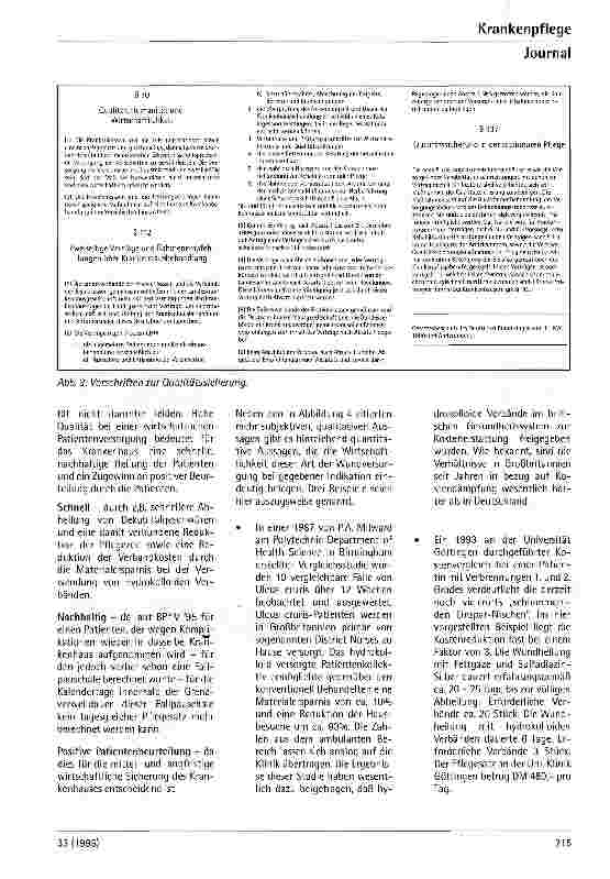 Vorschauseite 4: Kostensenkung im Gesundheitswesen Beispiel: Wundversorgung mit hydrokolloiden Verbänden