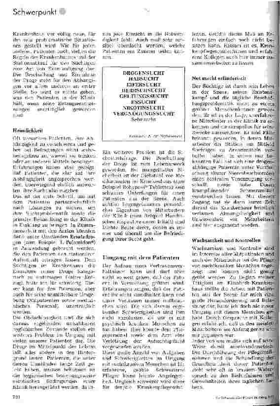 Vorschauseite 2: Der Umgang mit drogenabhängigen Patienten