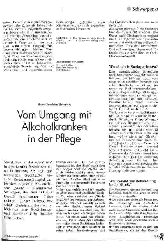 Vorschauseite 4: Der Umgang mit drogenabhängigen Patienten