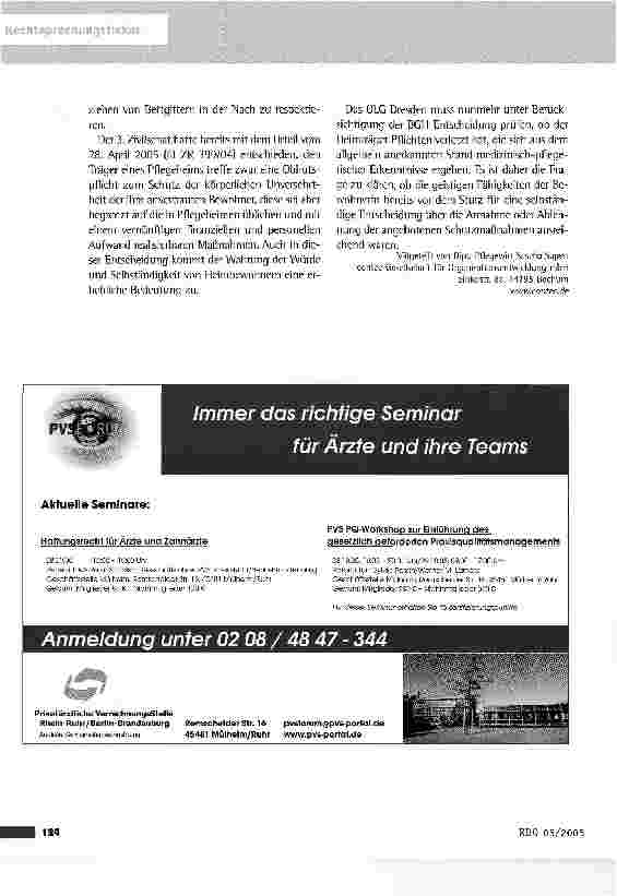 Vorschauseite 2: Obhutspflicht zum Schutz der körperlichen Unversehrtheit von Heimbewohnern