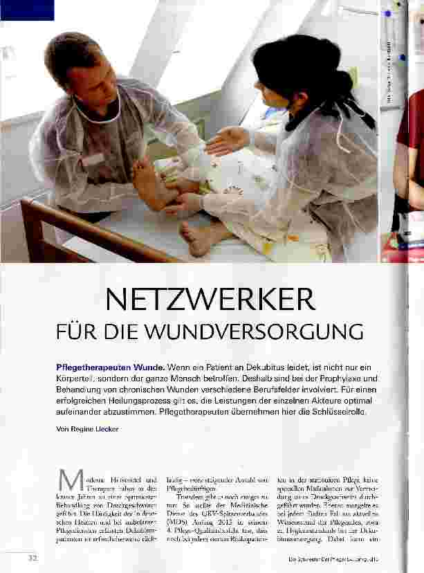 Vorschauseite 1: NETZWERKER FÜR DIE WUNDVERSORGUNG