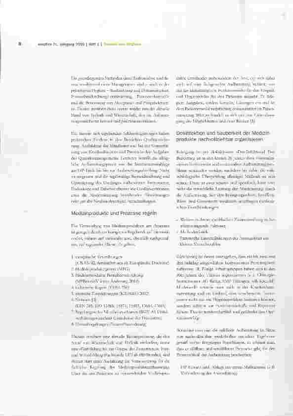 Vorschauseite 3: Validierte Aufbereitung von Medizinprodukten