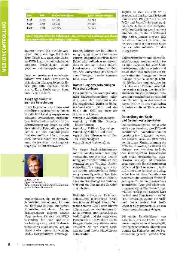Vorschauseite 2: Hauptdiagnose Diabetes mellitus