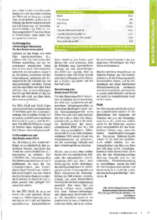 Vorschauseite 3: Hauptdiagnose Diabetes mellitus
