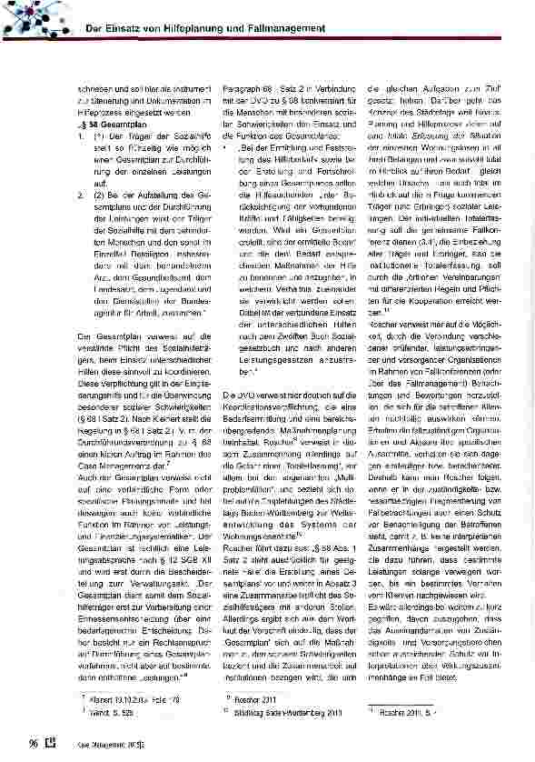 Vorschauseite 3: Der Einsatz von Hilfeplanung und Fallmanagement in der Wohnungslosenhilfe