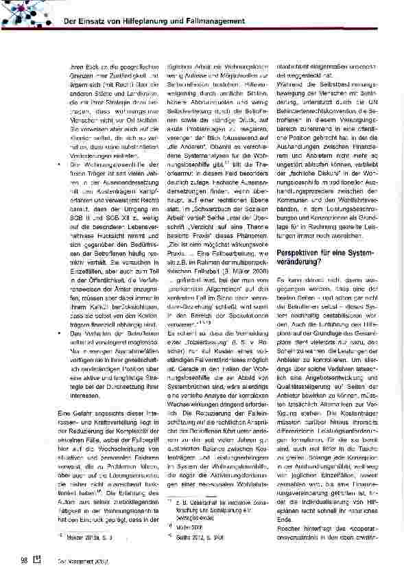 Vorschauseite 5: Der Einsatz von Hilfeplanung und Fallmanagement in der Wohnungslosenhilfe
