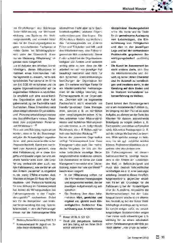 Vorschauseite 6: Der Einsatz von Hilfeplanung und Fallmanagement in der Wohnungslosenhilfe