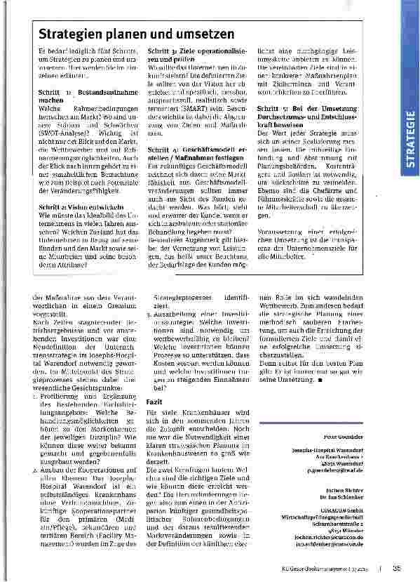 Vorschauseite 4: Agieren statt Reagieren