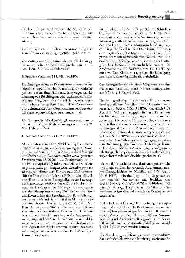 Vorschauseite 3: Zur Dienstplangestaltung in einem Universitätsklinikum