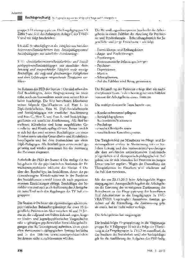 Vorschauseite 3: Zur Eingruppierung von Beschäftigten im Pflege-und Erziehungsdienst