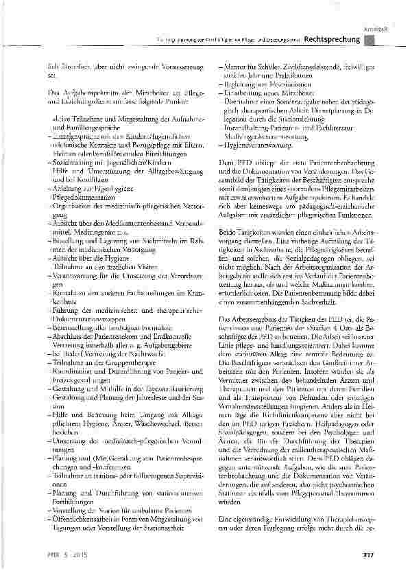 Vorschauseite 4: Zur Eingruppierung von Beschäftigten im Pflege-und Erziehungsdienst