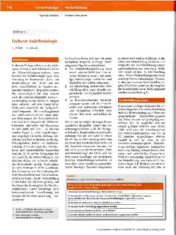 Vorschauseite 1: Facharzt Anästhesiologie