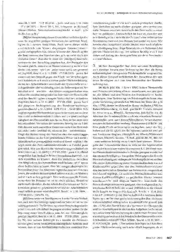 Vorschauseite 5: Befangenheit eines Personalratsmitglieds