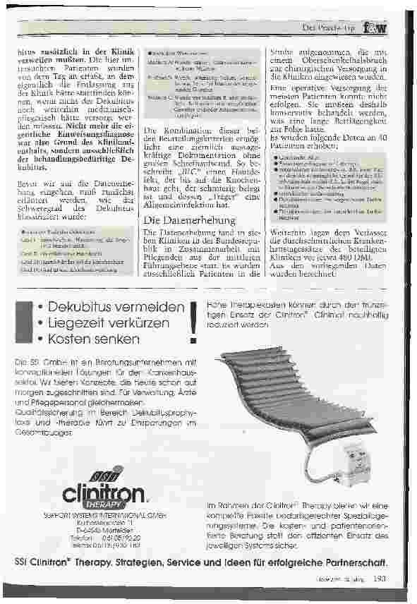 Vorschauseite 2: Zusätzliche Liegezeiten wegen klinikverursachtem Dekubitus Lassen sich die Kosten dafür noch verantworten?