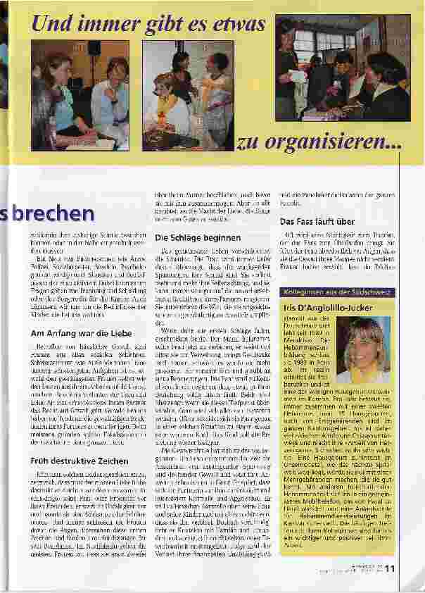 Vorschauseite 2: Frauenhaus in Lugano. Aus dem Teufelskreis ausbrechen