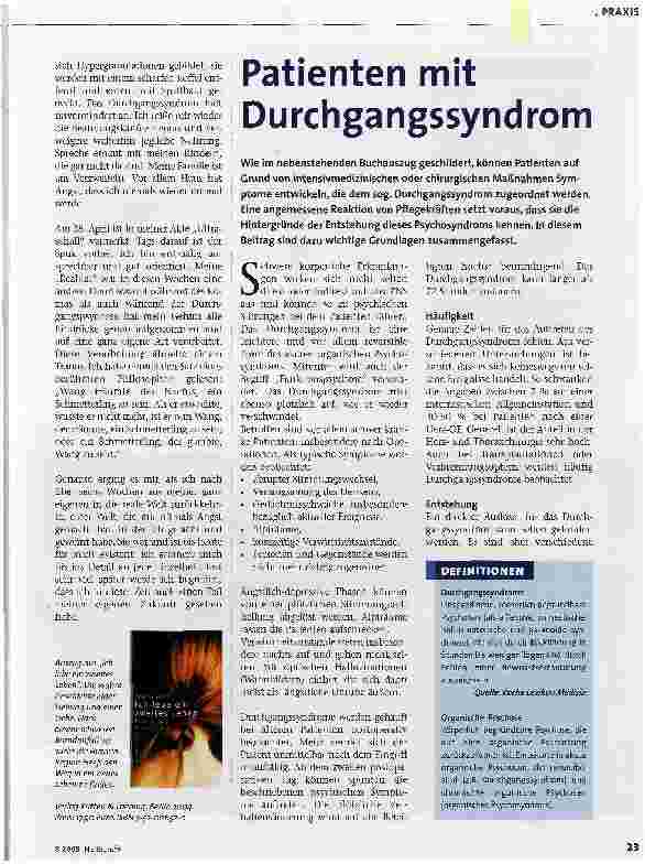 Vorschauseite 1: Patienten mit Durchgangssyndrom