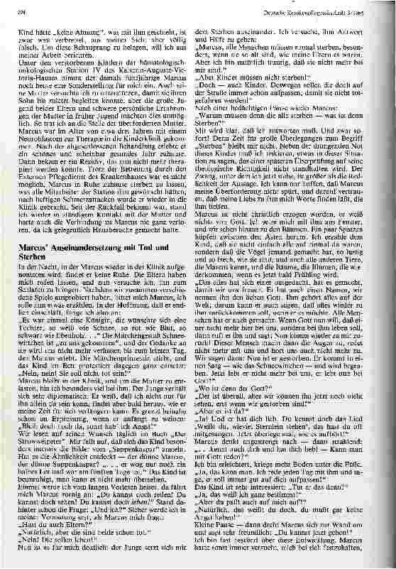 Vorschauseite 2: Gespräche mit einem sterben Kind