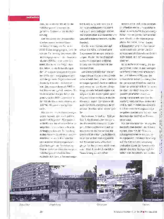 Vorschauseite 3: Universitätskliniken im Umbruch