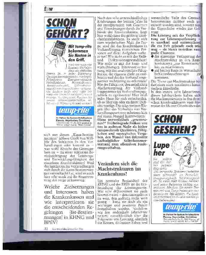 Vorschauseite 2: Neues Krankenhausrecht Einleitung des Niedergangs oder der Konsolidierung?