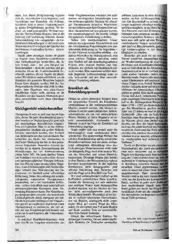 Vorschauseite 2: Umfassendes Menschenbild Grundlagen der Anthroposiphischen Medizin