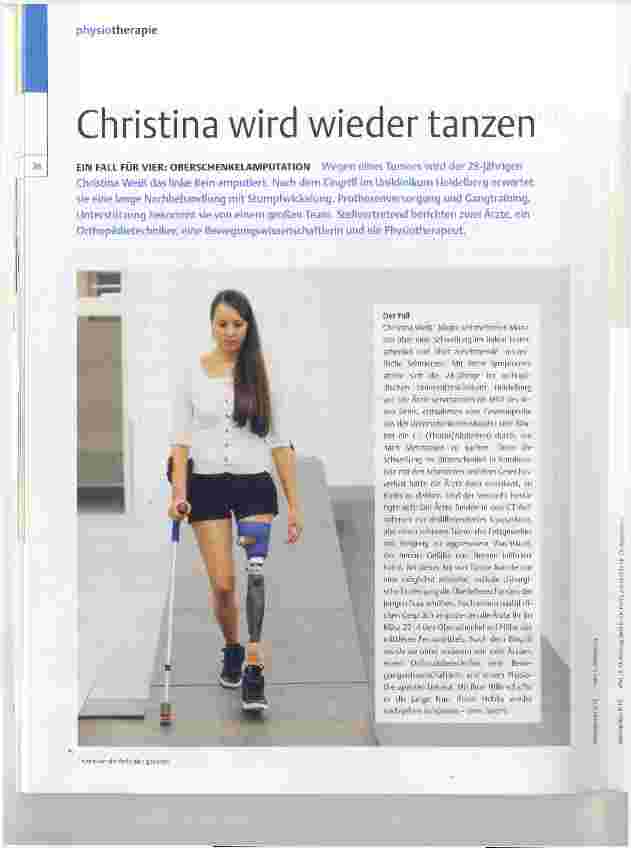 Vorschauseite 1: Christina wird wieder tanzen