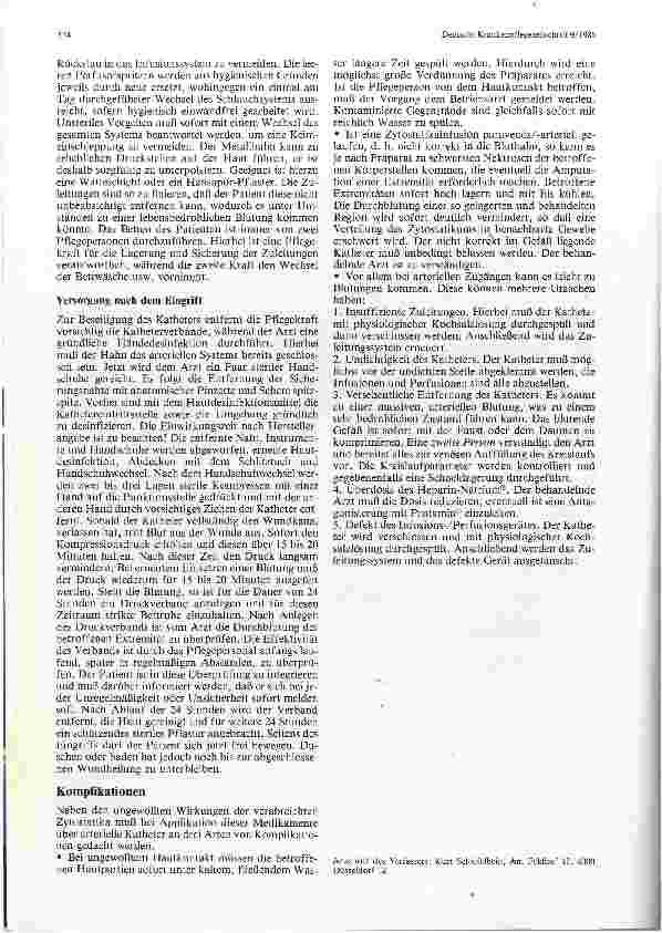 Vorschauseite 2: Zytostatika-Applikation über arteriellen Katheter