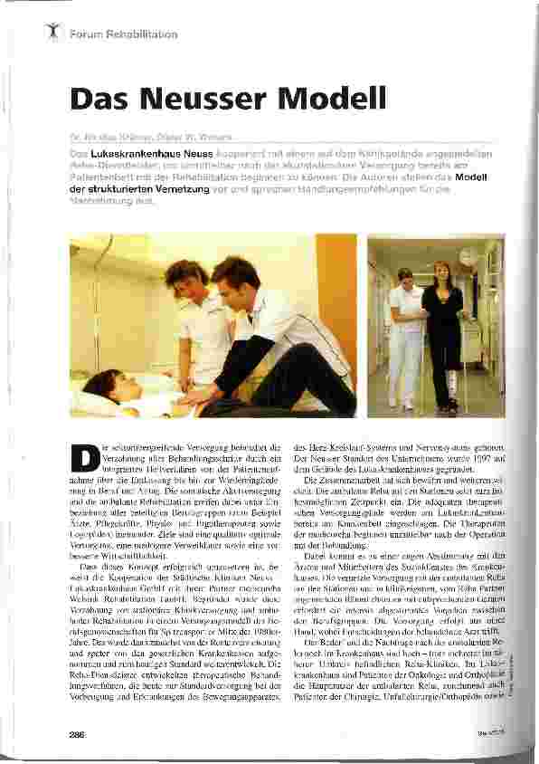Vorschauseite 1: Das Neusser Modell