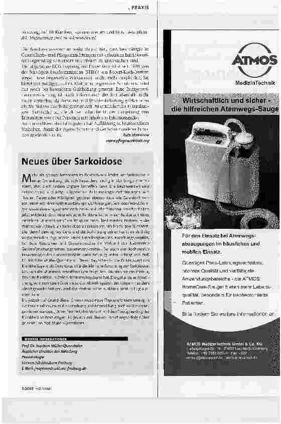 Vorschauseite 3: Tuberkulose - Ein Risiko für Pflegekräfte