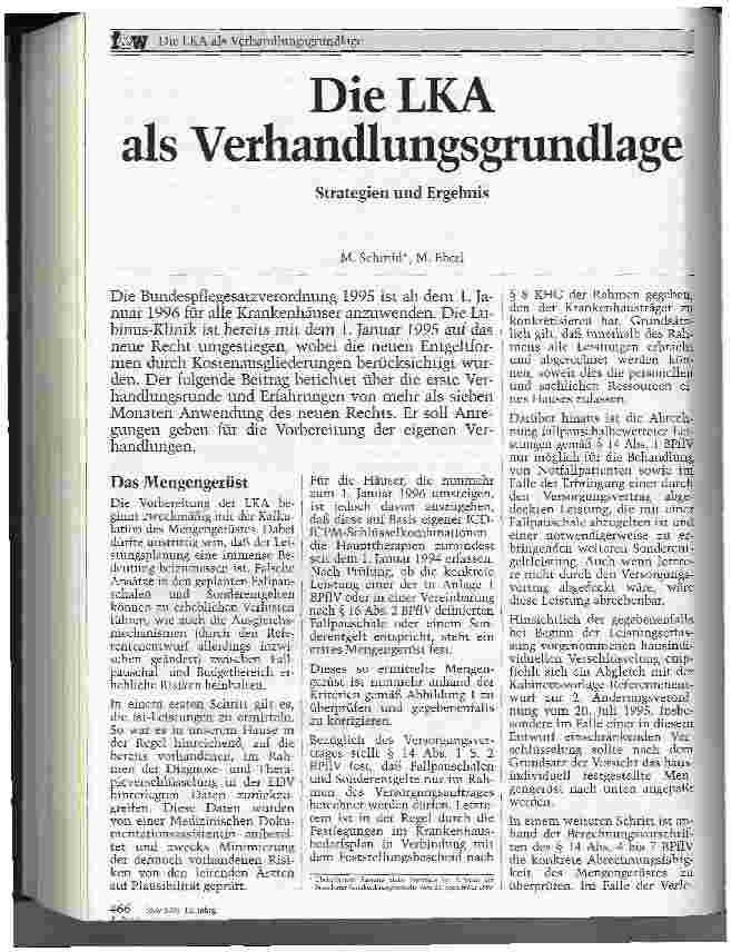 Vorschauseite 1: Die LKA als Verhandlungsgrundlage Strategien und Ergebnis