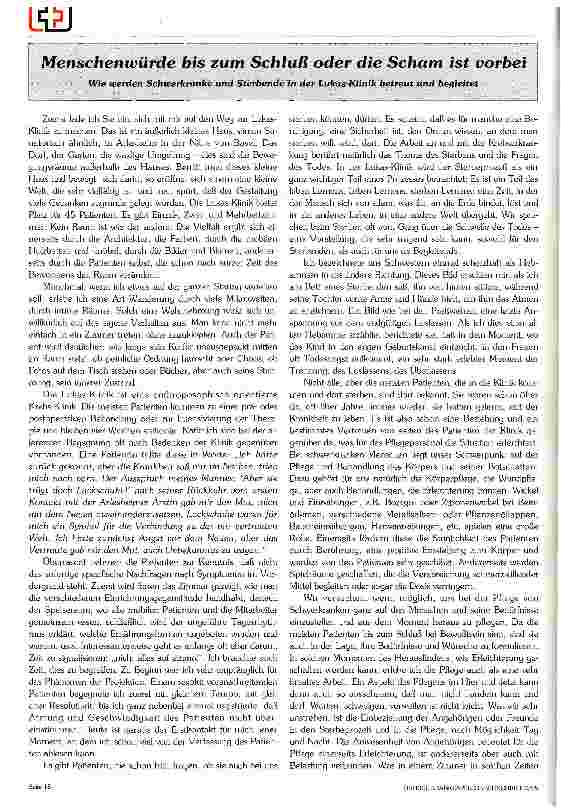 Vorschauseite 3: Auf der Suche nach einer Alternative- Anthroposophisch orientierte Pflege