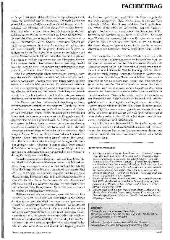 Vorschauseite 4: Auf der Suche nach einer Alternative- Anthroposophisch orientierte Pflege