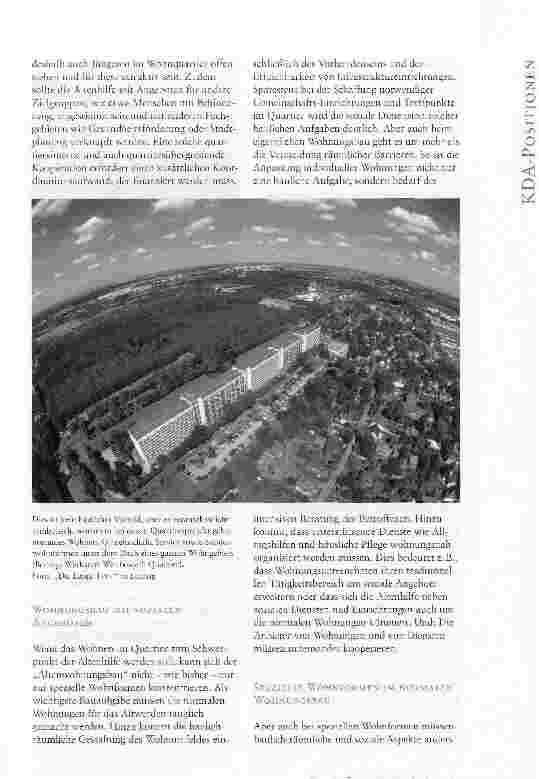 Vorschauseite 3: BAUEN UND SOZIALES ZUSAMMENFÜHREN AM BEISPIEL VON WOHNQUARTIEREN