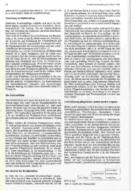 Vorschauseite 2: Der Stellenwert der stationären Krankenpflege